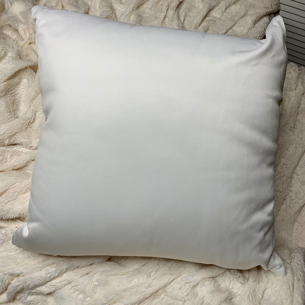 White Martini Throw Pillow 16 x 16 - Picture 3 of 4